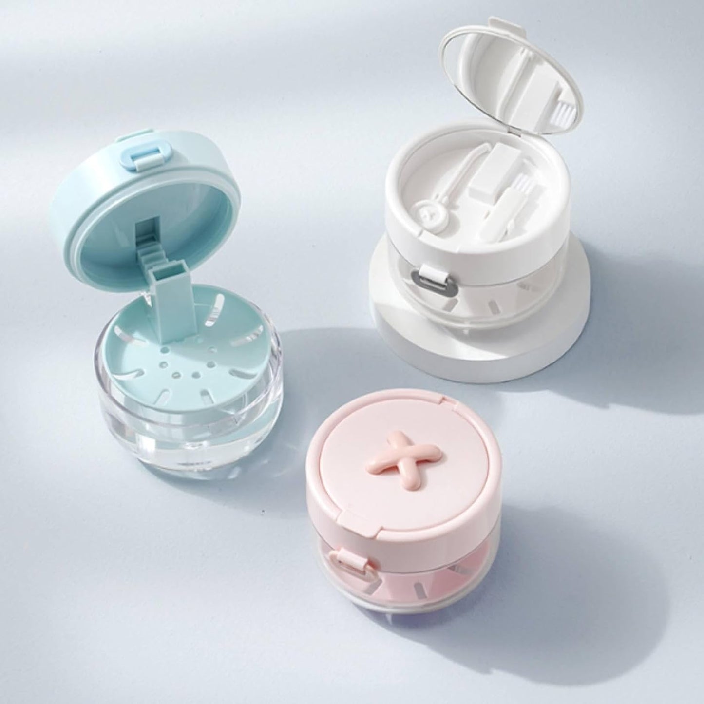 💖Hot 45% OFF🌹🦷 Retainer Cleaner Case Box with Drain Tray, Mirror & Brush